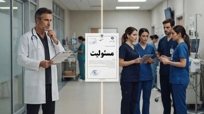 نحوه تفکیک مسئولیت پزشک معالج و کادر درمان در پرونده فوت بیمار
